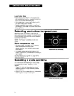 Предварительный просмотр 6 страницы Roper Roper RAL6245BL0 Use And Care Manual