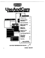 Roper RS22AW Use And Care Manual предпросмотр