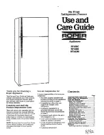 Roper RT12DC Use And Care Manual preview