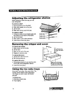 Preview for 10 page of Roper RT14VK Use And Care Manual