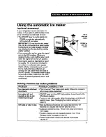 Preview for 11 page of Roper RT14VK Use And Care Manual