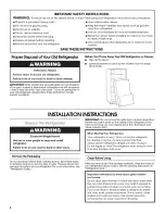 Preview for 2 page of Roper RT18AKXKQ08 Use & Care Manual