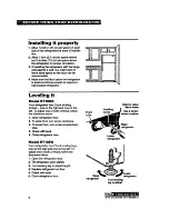 Предварительный просмотр 6 страницы Roper RT18DK Use And Care Manual