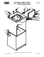 Preview for 1 page of Roper TOP AND CABINET PARTS RAX7244EN1 Parts List