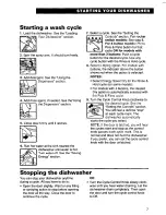 Preview for 7 page of Roper UNDERCOUNTER DISHWASHERS User And Care Manual