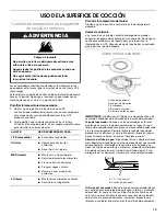 Preview for 19 page of Roper W10106870 Use & Care Manual