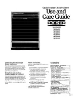 Preview for 1 page of Roper WU3000V Use & Care Manual