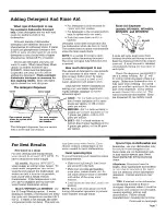 Preview for 7 page of Roper WU3000V Use & Care Manual