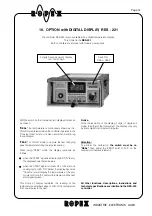 Предварительный просмотр 14 страницы Ropex Resistron RES-220 Wiring Diagram