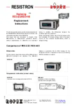 Ropex RESISTRON RES-222 Replacement Instructions Manual preview