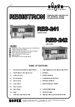 Ropex Resistron RES-241 Manual предпросмотр