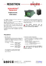 Ropex RESISTRON RESM-4 Replacement Instruction предпросмотр