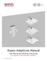 Ropox AdaptLine Unit Manual User Manual And Mounting Instructions предпросмотр