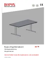 Ropox Ergo Desk Table User Manual preview