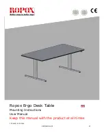 Preview for 17 page of Ropox Ergo Desk Table User Manual