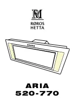 Roroshetta ARIA 520-770 Installation Instructions Manual preview