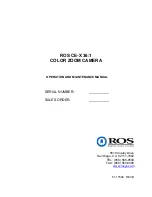 Ros CE-X-36 Operation And Maintenance Manual preview