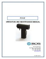 Preview for 1 page of Ros P20 AC Operation And Maintenance Manual