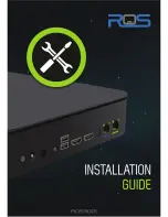 Preview for 1 page of Ros ROS3001 Installation Manual