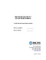 Предварительный просмотр 1 страницы Ros RS-485 CEX-HD Operation And Maintenance Manual