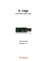 ROSAND R-Idge User Manual preview