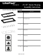 Preview for 1 page of Rosco LitePad AXIOM Assembly Instructions