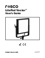 Preview for 1 page of Rosco LitePad Vector User Manual