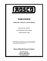 Rosco RB48 Assembly, Operation, Service & Parts Manual preview