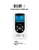 Roscoe Medical INTENSITY 10 Instruction Manual preview