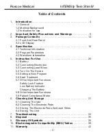 Предварительный просмотр 3 страницы Roscoe Medical InTENSity Twin Stim IV Instruction Manual