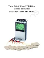 Roscoe Medical Twin Stim Plus 3rd Edition Instruction Manual preview