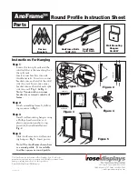 Preview for 1 page of ROSE DISPLAYS ANOFRAME ROUND WITH 2 WALL MOUNTS Manual