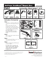Предварительный просмотр 1 страницы ROSE DISPLAYS ANOFRAME VERSAMOUNT MAGNET BASE SQ Manual