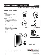 Предварительный просмотр 2 страницы ROSE DISPLAYS ANOFRAME VERSAMOUNT SCREW BASE Manual