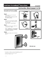 Предварительный просмотр 4 страницы ROSE DISPLAYS ANOFRAME VERSAMOUNT SCREW BASE Manual