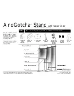 Preview for 1 page of ROSE DISPLAYS ANOGOTCHA STAND WITH TOPPER Instruction Sheet