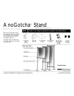 ROSE DISPLAYS ANOGOTCHA STAND Instruction Sheet preview