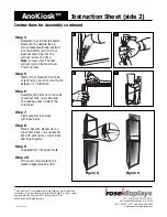 Предварительный просмотр 2 страницы ROSE DISPLAYS ANOKIOSK-STACKABLE Instruction Sheet