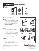 Preview for 1 page of ROSE DISPLAYS ANOMULTI SQUARE WITH MULTICLIPS Instruction Sheet