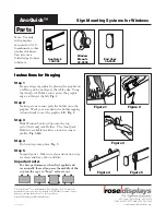 ROSE DISPLAYS ANOQUICK ROUND WITH WINDOW MOUNTS Manual предпросмотр