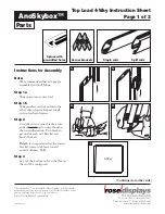 Предварительный просмотр 1 страницы ROSE DISPLAYS ANOSKYBOX-TOP LOADING 4 WAY Manual