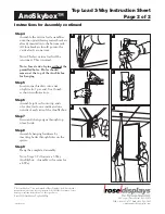 Предварительный просмотр 2 страницы ROSE DISPLAYS ANOSKYBOX-TOP LOADING 4 WAY Manual