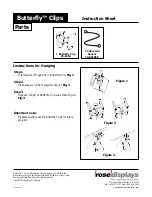 ROSE DISPLAYS BUTTERFLY CLIPS WITH CABLE AND SAUCER Manual preview