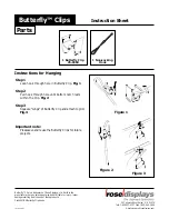 ROSE DISPLAYS BUTTERFLY CLIPS WITH NON-LOCKING HOOKS Manual preview