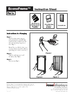 ROSE DISPLAYS ECONOFRAME ASSEMBLED WITH WALL HANGERS Instruction Sheet предпросмотр