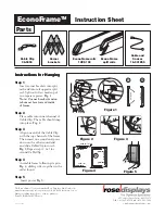 ROSE DISPLAYS ECONOFRAME WITH CABLE CLIP AND CABLE AND SAUCER Instruction Sheet preview