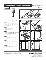 Preview for 2 page of ROSE DISPLAYS ECONOSTAND WITH ANOFRAME Manual