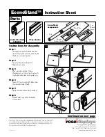 Preview for 1 page of ROSE DISPLAYS ECONOSTAND WITH ANOGOTCHA Instruction Sheet