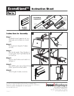 Предварительный просмотр 1 страницы ROSE DISPLAYS ECONOSTAND WITH GOTCHA Instruction Sheet