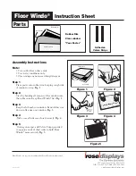 ROSE DISPLAYS FLOOR WINDO Instruction Sheet preview